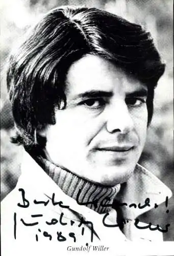 Ak Schauspieler Gundolf Willer, Portrait, Autogramm