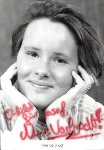 Ak Schauspielerin Nina Vorbrodt, Portrait, Autogramm