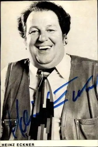 Ak Schauspieler Heinz Eckner, Portrait, Autogramm