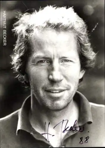 Ak Schauspieler Hartmut Becker, Portrait, Autogramm