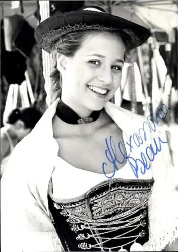 Ak Schauspielerin Alexandra Beau, Portrait, Autogramm