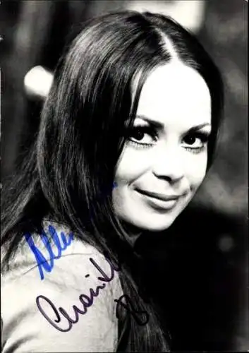 Ak Schauspielerin Chariklia Baxevanos, Portrait, Autogramm