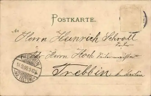 Präge Künstler Litho Siehl, J.G., Deutsches Kriegsschiff, SMS Fürst Bismarck, Kaiserliche Marine