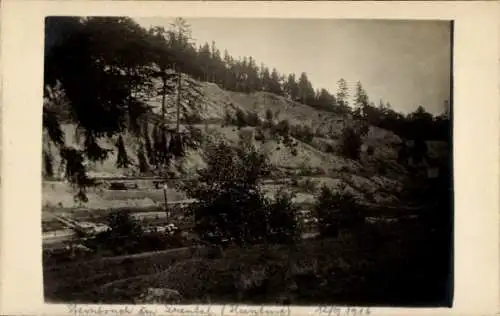 Foto Ak Ilsenburg im Harz, Steinbruch, Gesamtansicht, Bergbau, Jahr 1916