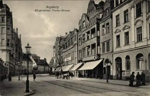 Ak Augsburg in Schwaben, Bürgermeister Fischer-Straße