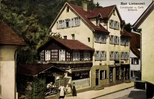 Ak Bad Liebenzell im Schwarzwald, Konditorei und Cafe Erhardt