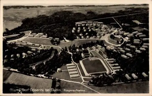 Ak Dallgow Döberitz im Havelland, Fliegeraufnahme