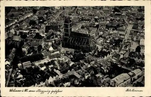 Ak Hansestadt Wismar, Luftaufnahme