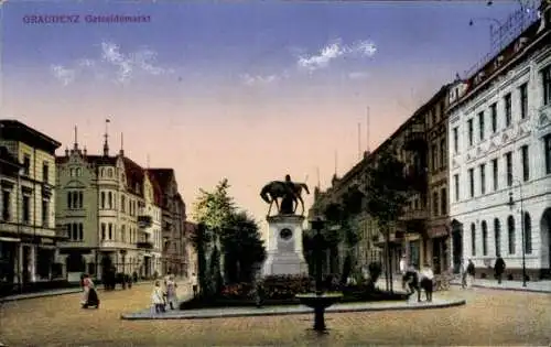Ak Grudziądz Graudenz Westpreußen, Getreidemarkt