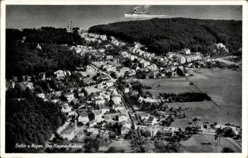 Ak Ostseebad Sellin auf Rügen, Luftaufnahme