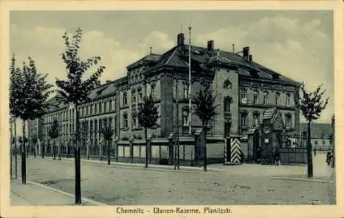 Ak Chemnitz Sachsen, Ulanenkaserne, Planitzstraße