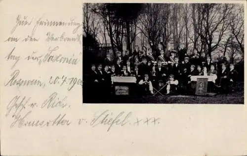 Studentika Ak Studenten, Gruppenbild, Säbel, Roßwein