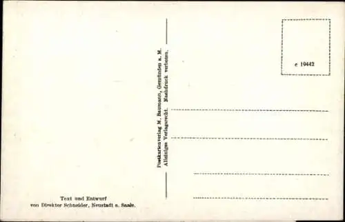 Ak Bischofsheim an der Rhön in Unterfranken, Eine Kreuzbergtour, Bahnhof, Straßenpartie