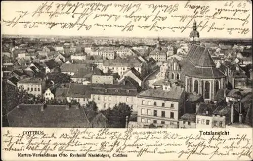 Ak Cottbus in der Niederlausitz, Gesamtansicht