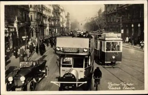 Ak Berlin Mitte, Friedrich Ebert Straße, Berliner Verkehr