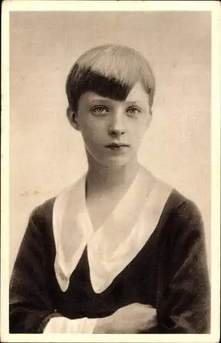 Ak König Leopold III von Belgien im Alter von 12 Jahren, Portrait