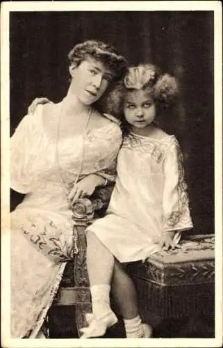 Ak Königin Elisabeth Gabriele von Belgien, Prinzessin Marie José