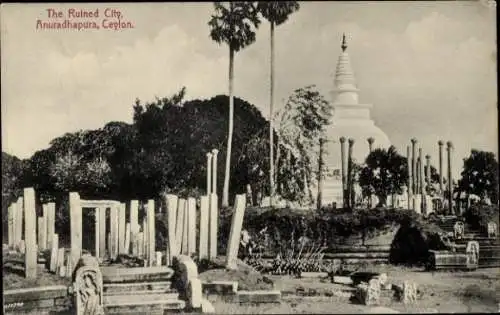 Ak Anuradhapura Ceylon Sri Lanka, Tuparama Dagoba