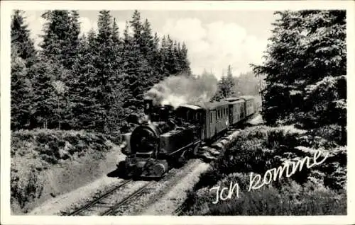 Ak Ich komme, Deutsche Eisenbahn, Dampflok