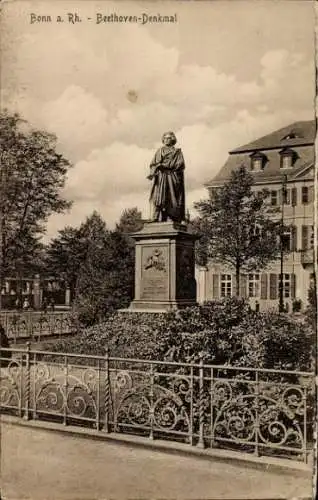 Ak Bonn am Rhein, Beethoven-Denkmal