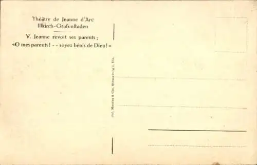 Ak Illkirch Graffenstaden Grafenstaden Elsass Bas Rhin, Theater Jeanne d'Arc