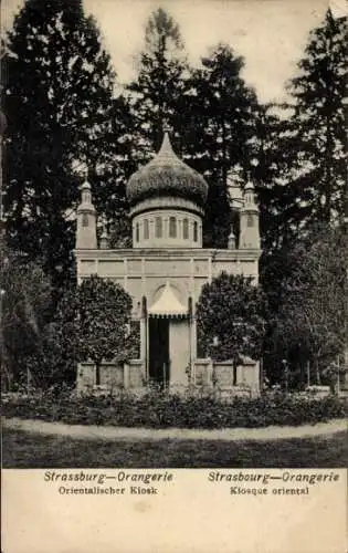Ak Straßburg Elsass Bas Rhin, Orangerie, Orientalischer Kiosk