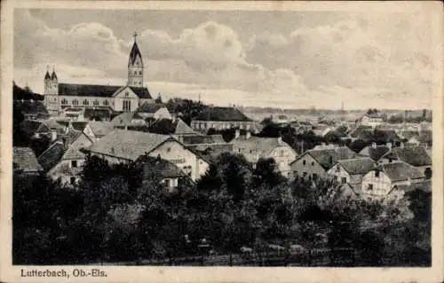 Ak Lutterbach Elsass Haut Rhin, Panorama