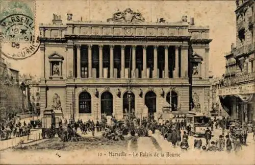 Ak Marseille Bouches du Rhône, Palais de la Bourse