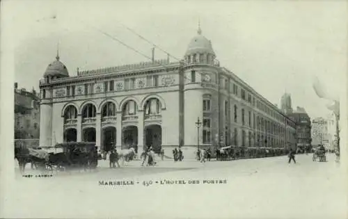 Ak Marseille Bouches du Rhône, Hôtel des Postes