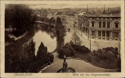Ak Düsseldorf am Rhein, Hofgartenstraße