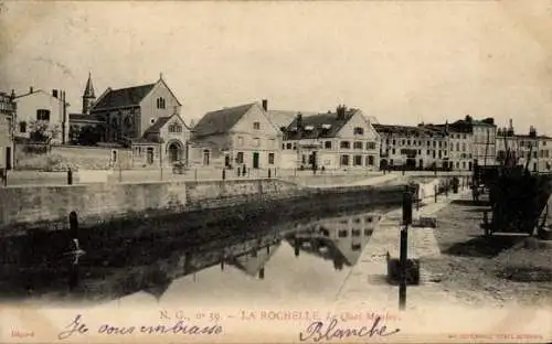 Ak La Rochelle Charente Maritime, Le Quai Moubéc