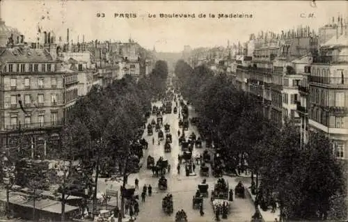 Ak Paris VIIIe Élysée, Boulevard de la Madeleine