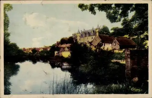Ak Montrésor Indre et Loire, Schloss