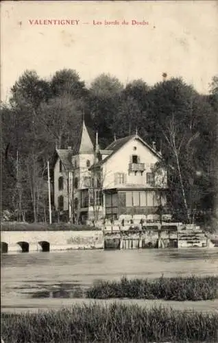Ak Valentigney Doubs, Les bords du Doubs