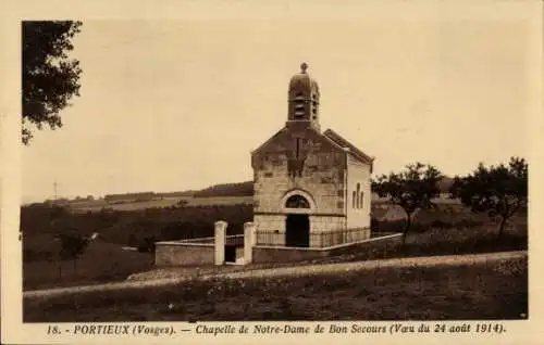 Ak Portieux Vosges, Kapelle