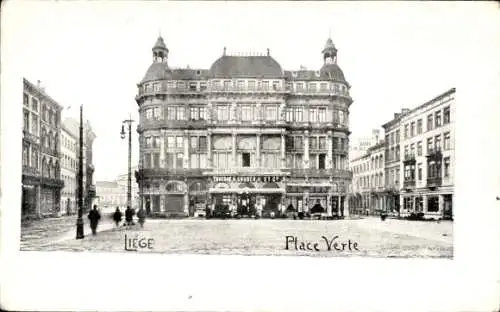 Ak Liège Lüttich Wallonien, Place Verte