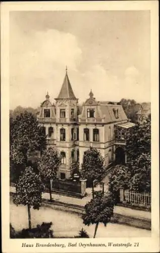 Ak Bad Oeynhausen, Haus Brandenburg in der Weststraße 21