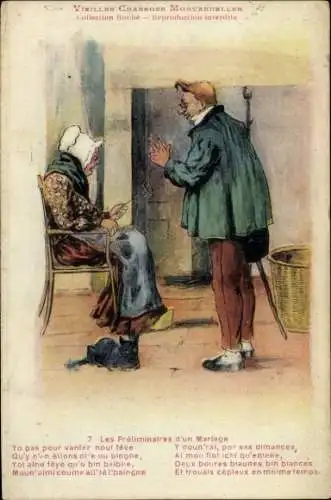 Ak Old Morvandelle Songs, Die Vorbereitungen einer Ehe