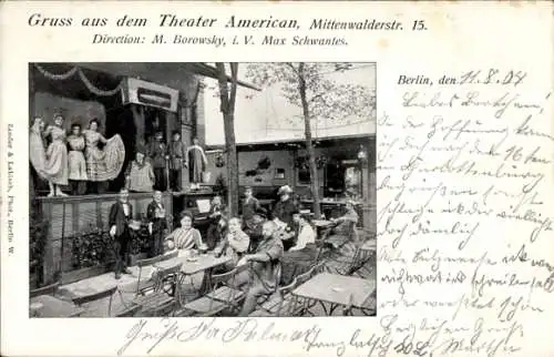 Ak Berlin Kreuzberg, Theater American, Mittenwalderstraße 15