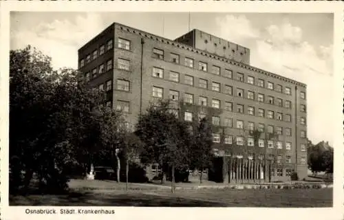 Ak Osnabrück in Niedersachsen, Städtisches Krankenhaus