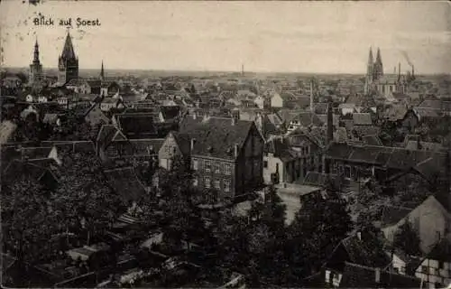 Ak Soest in Westfalen, Panorama