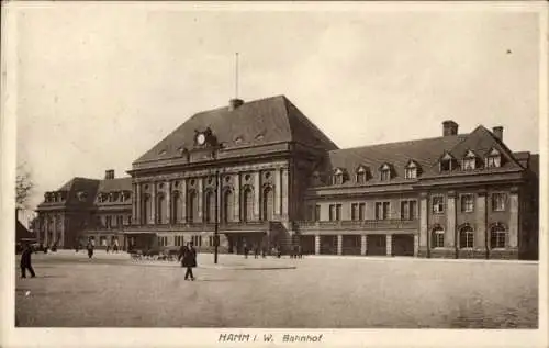Ak Hamm in Westfalen, Bahnhof