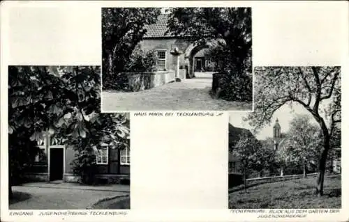 Ak Tecklenburg in Nordrhein Westfalen, Haus Mark, Jugendherberge, Kirche