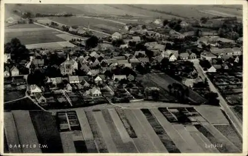 Ak Darfeld Rosendahl in Westfalen, Luftbild vom Ort