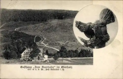 Ak Clausthal Zellerfeld im Oberharz, Gasthaus zum Auerhahn