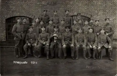 Foto Ak Bayreuth in Oberfranken, Deutsche Soldaten in Uniformen, KB Inf. Rgt. 7, I WK