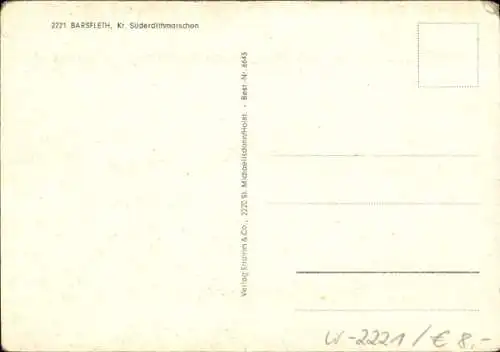 Ak Barsfleth Nordermeldorf in Dithmarschen, Teilansichten, Meer