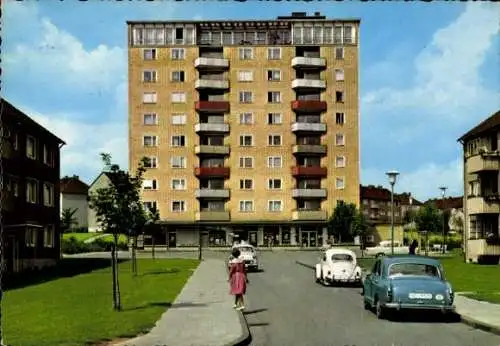 Ak Helmstedt in Niedersachsen, Hochhaus an der Masch