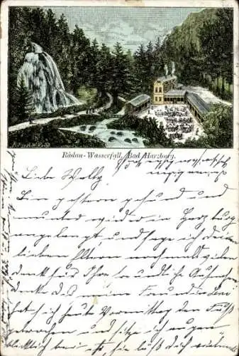 Vorläufer Litho Bad Harzburg am Harz, Radau-Wasserfall