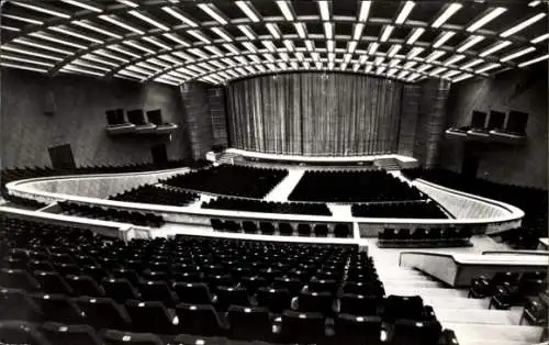 Ak București Bukarest Rumänien, Sala Palatului R. P. R., Innenansicht vom Saal